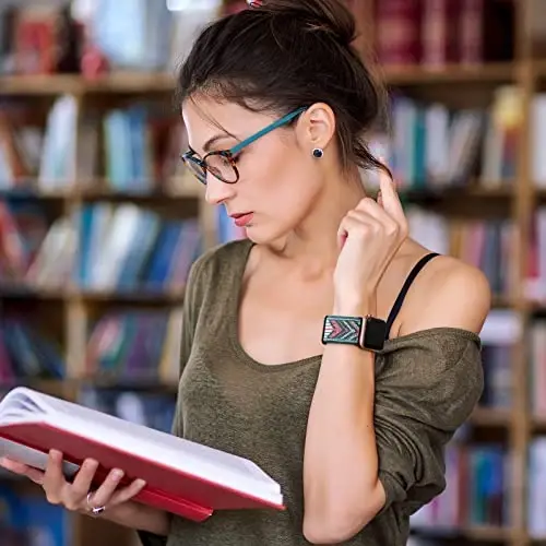 Lerobo Braided Band Compatible with Apple Watch Series 11 10 9 8 7 46mm 45mm 41mm Ultra SE 3 2 1 49mm Series 6 5 4 3 44mm 40mm 38mm 42mm Men iWatch Bands Women Stretchy Nylon Solo Loop Sport Strap - 5