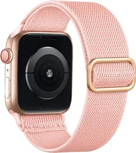Lerobo Örgülü Kordon Apple Watch Series 11 10 9 8 7 46mm 45mm 41mm Ultra SE 3 2 1 49mm Series 6 5 4 3 44mm 40mm 38mm 42mm Erkek iWatch Kordonları Kadın Esnek Naylon Solo Loop Spor Kayış ile Uyumlu - 12