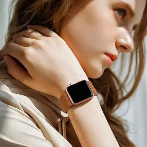 Lerobo Örgülü Kordon Apple Watch Series 11 10 9 8 7 46mm 45mm 41mm Ultra SE 3 2 1 49mm Series 6 5 4 3 44mm 40mm 38mm 42mm Erkek iWatch Kordonları Kadın Esnek Naylon Solo Loop Spor Kayış ile Uyumlu - 6
