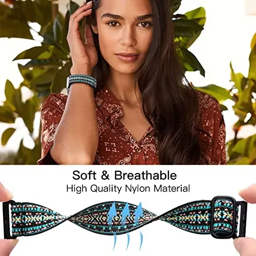 Lerobo Braided Band Compatible with Apple Watch Series 11 10 9 8 7 46mm 45mm 41mm Ultra SE 3 2 1 49mm Series 6 5 4 3 44mm 40mm 38mm 42mm Men iWatch Bands Women Stretchy Nylon Solo Loop Sport Strap - 4