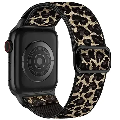 Lerobo Braided Band Compatible with Apple Watch Series 11 10 9 8 7 46mm 45mm 41mm Ultra SE 3 2 1 49mm Series 6 5 4 3 44mm 40mm 38mm 42mm Men iWatch Bands Women Stretchy Nylon Solo Loop Sport Strap 