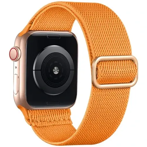 Lerobo Örgülü Kordon Apple Watch Serisi 11 10 9 8 7 46mm 45mm 41mm Ultra SE 3 2 1 49mm Serisi 6 5 4 3 44mm 40mm 38mm 42mm Erkek iWatch Kordonları Kadın Esnek Naylon Solo Loop Spor Kayış ile Uyumlu - 1