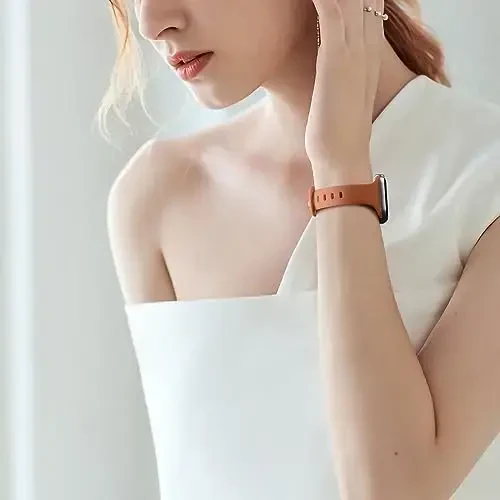 Lerobo Slim Band Apple Watch Series 8 Band 45mm 44mm 42mm 40mm 38mm 41mm 49mm ayollar erkaklar bilan mos keladi, yumshoq tor ingichka suv o'tkazmaydigan silikon almashtirish sport tasmasi iWatch Bands SE 8 7 6 5 4 3 2 1 uchun - 3