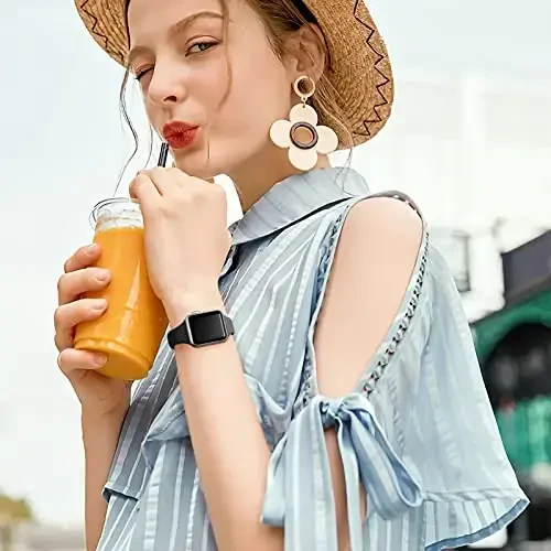 Lerobo Slim Band Compatible with Apple Watch Series 9 Band 45mm 44mm 42mm 40mm 38mm 41mm 49mm 46mm Women, Soft Narrow Thin Waterproof Sport Replacement for iWatch Bands Ultra SE 10 8 7 6 5 4 3 2 1 - 5