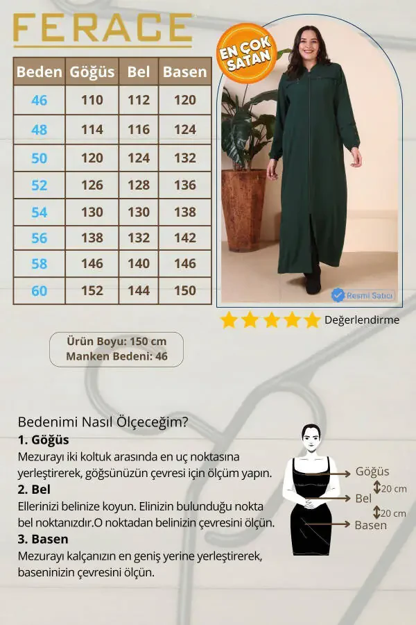 Летнее платье-халат для женщин больших размеров с пуговицами на рукавах - 18