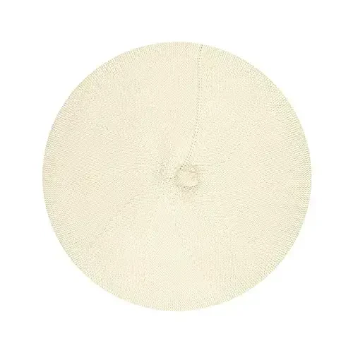 Летняя трикотажная тонкая беретка Gllutt для женщин, бесформенная шляпа во французском стиле, мягкая однотонная. - 1