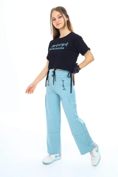 Летний спортивный комплект из двух предметов для девочек из хлопкового компактного трикотажа - JOUI CO (1)