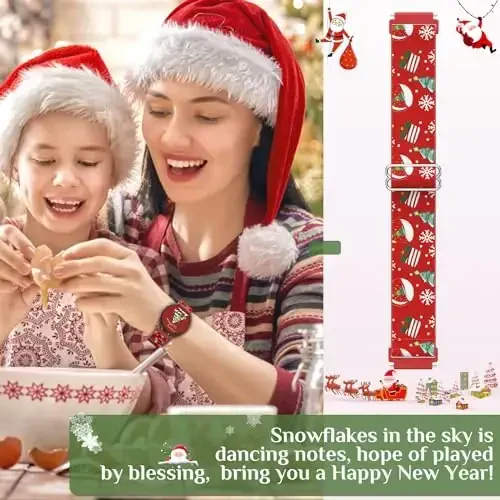 LETOID for Samsung Galaxy Watch Bands for Women, Bling Stretchy Nylon Strap Designed for Samsung Galaxy Watch 8/7/6/5/4/FE, Active 2 – Soft, Breathable, Adjustable, Glitter Elastic Wristband - 4