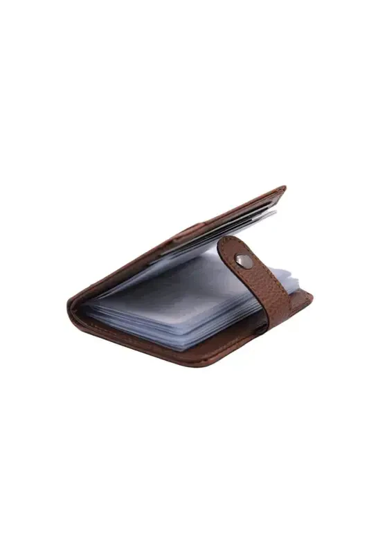 Letra-teri ko'rinishli ichi shaffof kartlikli hamyon va kartlik tik model-taba - 2