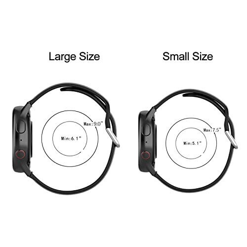 Bands Compatible with Letsfit EW1/ Letsfit IW1 SmartWatch Wristband, Solid Color Replacement Bracelet Sport Strap for Letsfit EW1/ Letsfit IW1 Smart Watch Band (Not for IW1 Lite/ID205L/ID205S) (Small) - 3