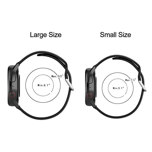 Letsfit EW1 / Letsfit IW1 aqlli soat bilagusiga mos keladigan tasmalar, Amazfit Bip 5 aqlli soat bilaguligi uchun bir xil rangli almashtiriladigan bilaguzuk sport qisimi (IW1 Lite / ID205L / ID205S uchun emas) (kichik) - 3