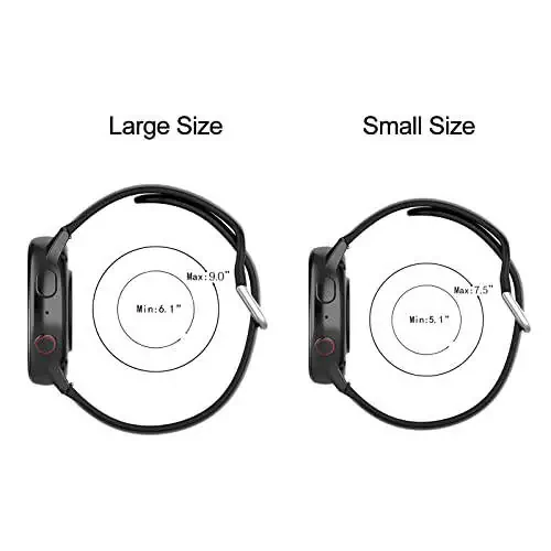 Letsfit EW1 / Letsfit IW1 aqlli soat bilagusiga mos keladigan tasmalar, Amazfit Bip 5 aqlli soat bilaguligi uchun bir xil rangli almashtiriladigan bilaguzuk sport qisimi (IW1 Lite / ID205L / ID205S uchun emas) (kichik) - 3