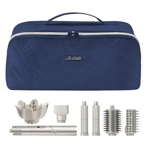 Leudes Hair Tools Travel Bag for Shark Flexstyle Portable Shark Hair Air Wrap Dryer Case (Navy Blue) - 3