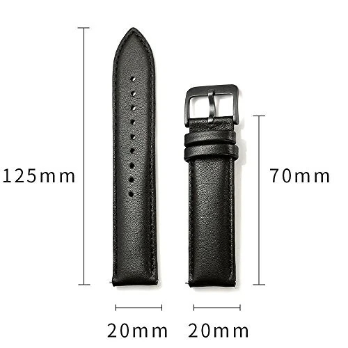 LEUNGLIK 20mm Watch Band,Vintage Leather Watch Strap 10 Colors Watch Band,Quick Release Leather Watch Band,Classic Genuine Leather Wristband for Men Women Samsung Replacement Band - LEUNGLIK (1)