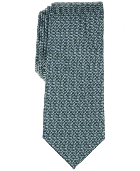 Men's Leven Mini-Pattern Tie, Exclusively at Modazone-Sage - ALFANI