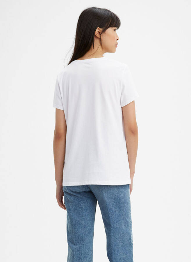 Levi's 17369-1313 Crew Neck Short Sleeve Printed White Women's T-Shirt - 3