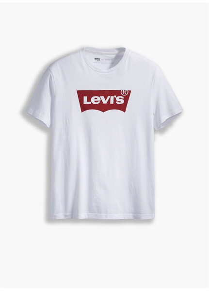 Levis 17783-0314 Bisiklet Yaka Standart Baskılı Beyaz Erkek T-Shirt - 6