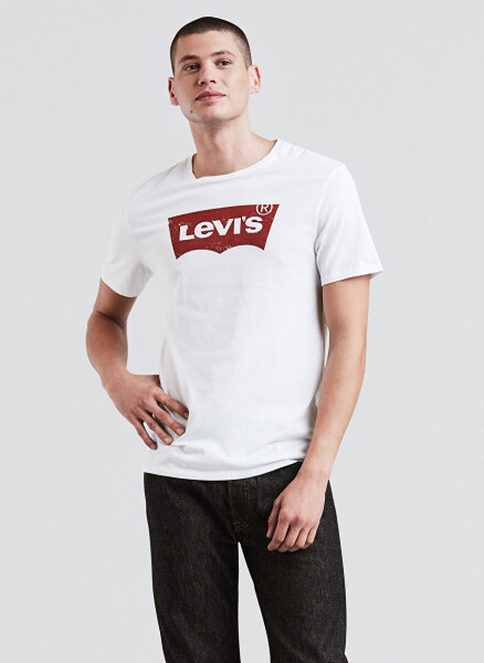 Levis 17783-0315 Grafik Yuvarlak Yaka Kısa Kollu Baskılı Beyaz Erkek T-Şort - 1