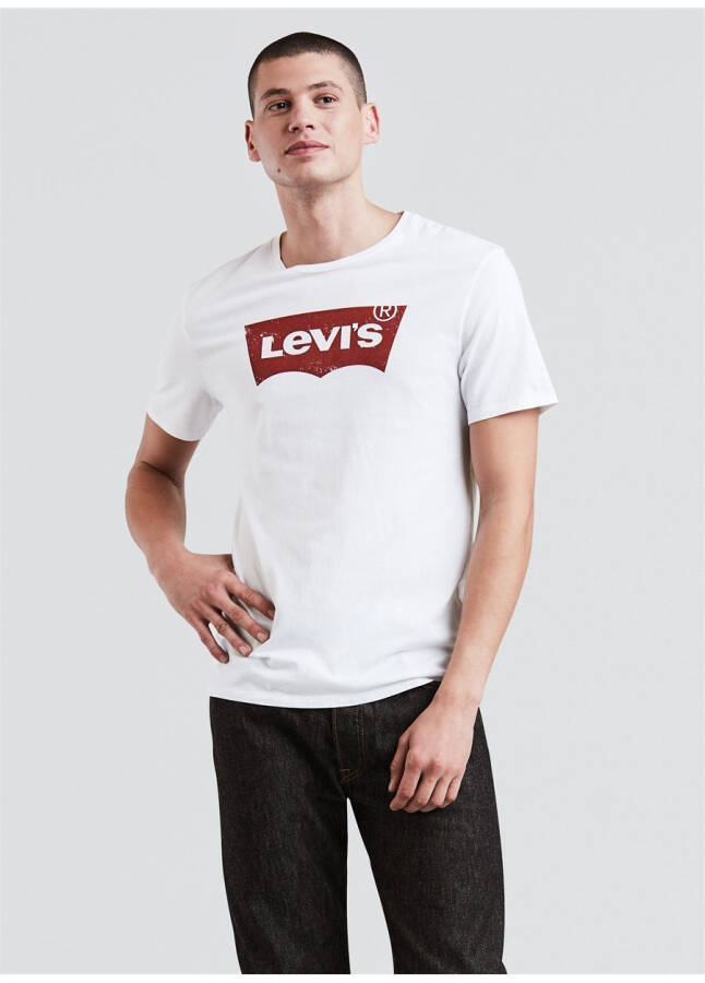 Levis 17783-0315 Grafik Yuvarlak Yaka Kısa Kollu Baskılı Beyaz Erkek T-Şort - 2