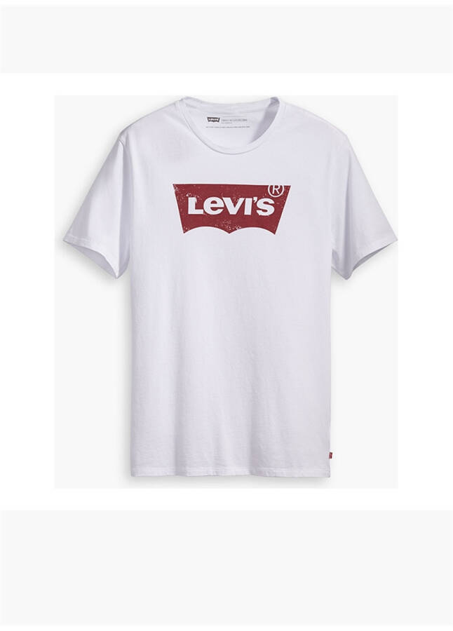 Levi's 17783-0315 Graphic Set-In Neck Short Sleeve Printed White Men's T-Shirt - 4