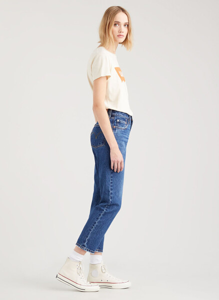 Levis 501 Crop Local Koyu Lacivert Yüksek Bel Regular Kadın Denim Pantolon - 18