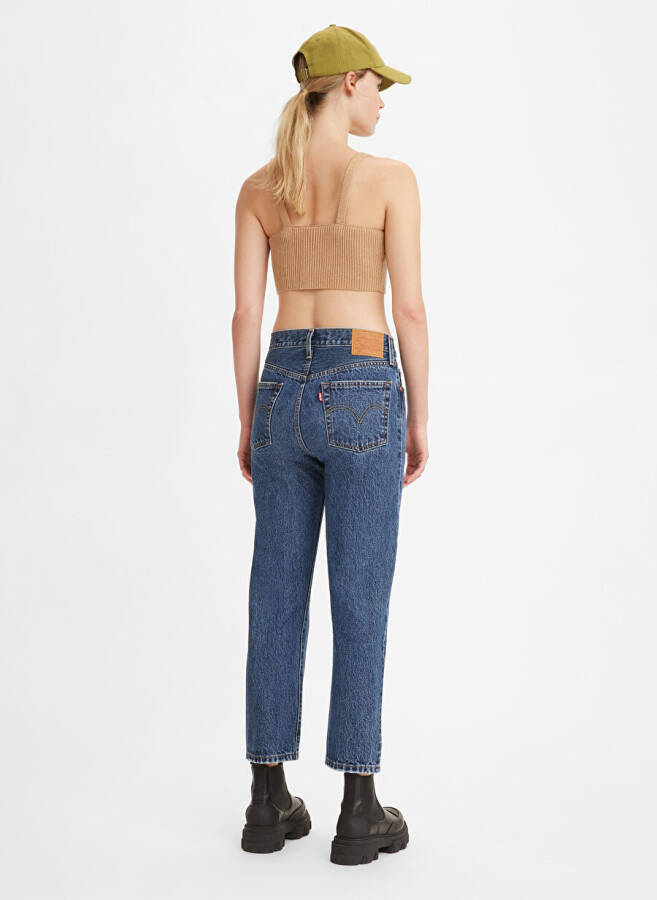 Levis 501 Crop Local Koyu Lacivert Yüksek Bel Regular Kadın Denim Pantolon - 19