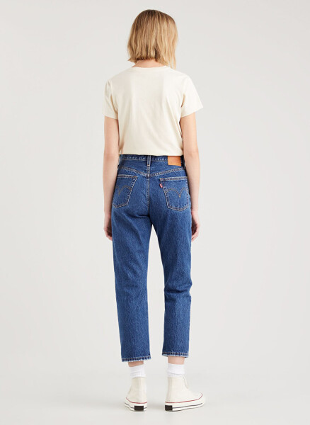 Levis 501 Crop Local Koyu Lacivert Yüksek Bel Regular Kadın Denim Pantolon - 20