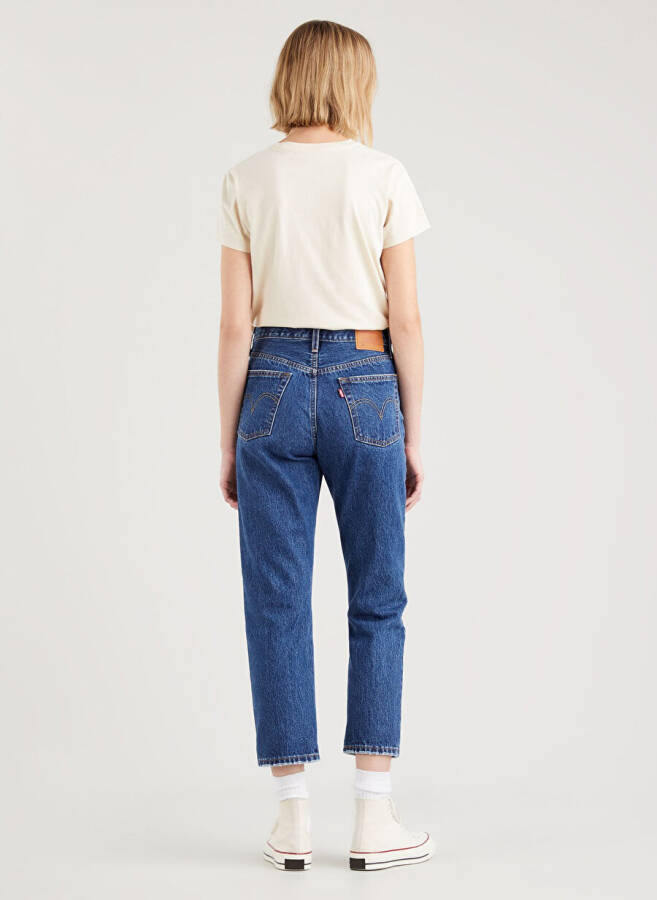 Levis 501 Crop Local Koyu Lacivert Yüksek Bel Regular Kadın Denim Pantolon - 20