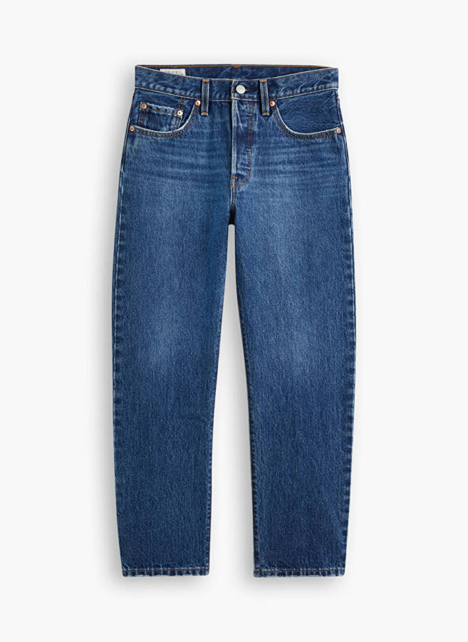 Levis 501 Crop Local Koyu Lacivert Yüksek Bel Regular Kadın Denim Pantolon - 21