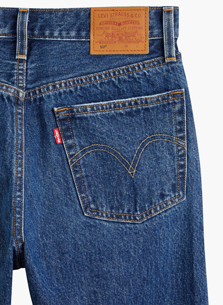 Levis 501 Crop Local Koyu Lacivert Yüksek Bel Regular Kadın Denim Pantolon - 23