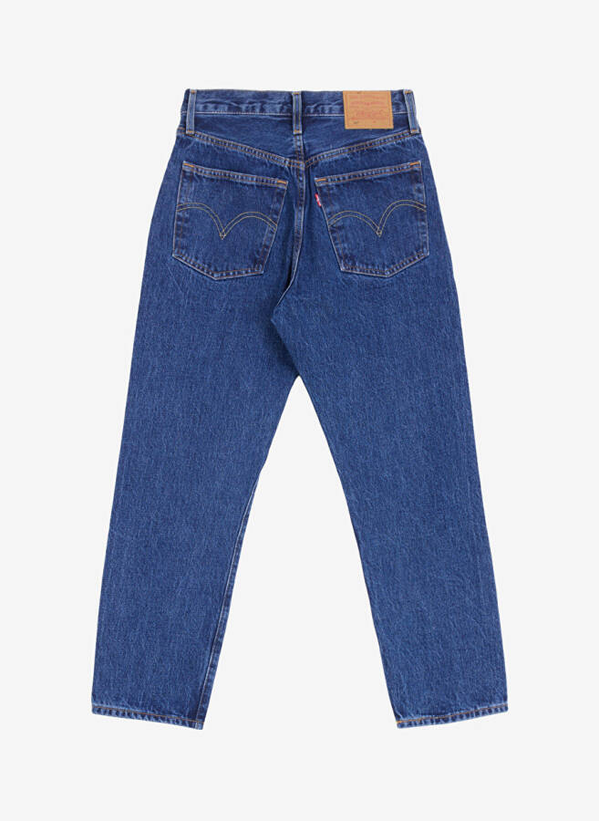 Levis 501 Crop Local Koyu Lacivert Yüksek Bel Regular Kadın Denim Pantolon - 2