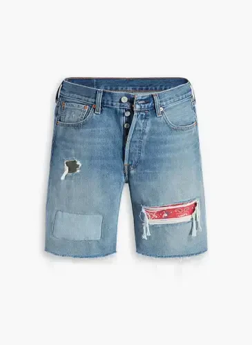 Levis 501 ORIGINAL SHORT WISE Regular Fit Тёмно-синие Мужские Шорты 36512-0197 - 4
