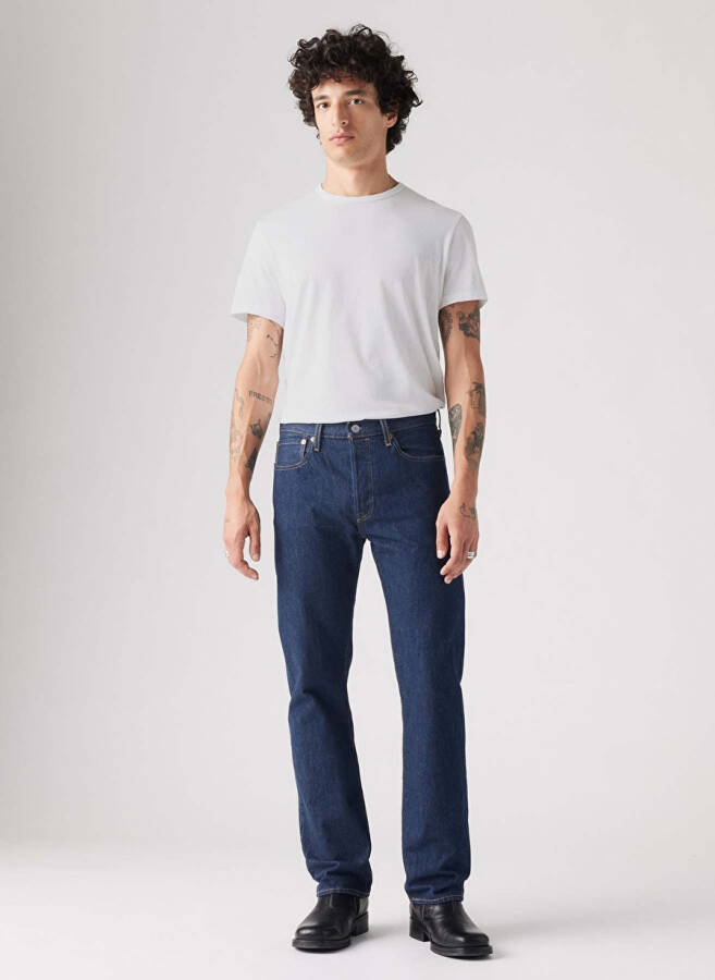 Levi's 501 Original Yuqori Bel Erkaklar Denim Jinsi - 1