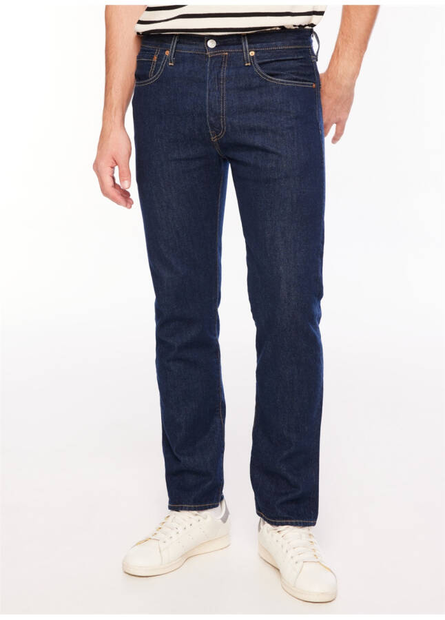 Levi's 501 Original Yuqori Bel Erkaklar Denim Jinsi - 9