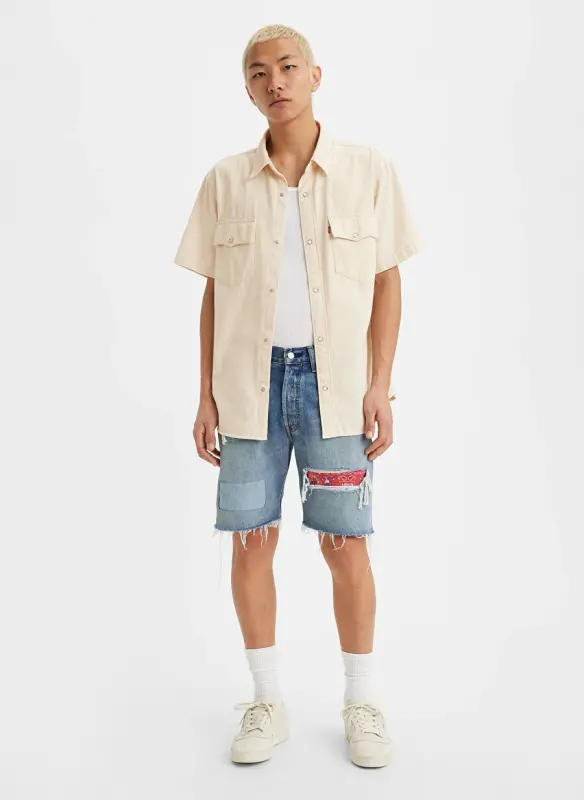 Levis 501 ORIGINAL SHORT WISE Regular Fit Lacivert Erkek Şort 36512-0197 - 1