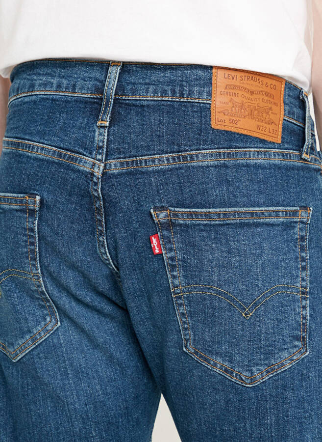 Levi's 502 Indigo Erkaklar Uchun Oddiy Kesim Tortilgan Oyoqli Jinsi Shimlar WAGYU MOSS LCL 29507-0933 - 4