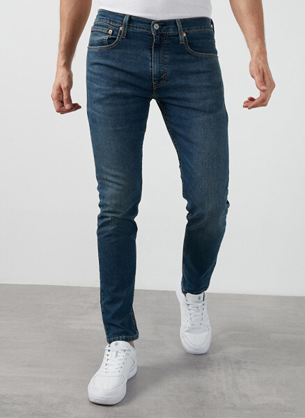 Levi's 512 Ko'k rangli erkaklar uchun oddiy o'tirishli Slim Tapered jinsi shimlari SLIM TAPER KIVRY COVE LOCAL - 9