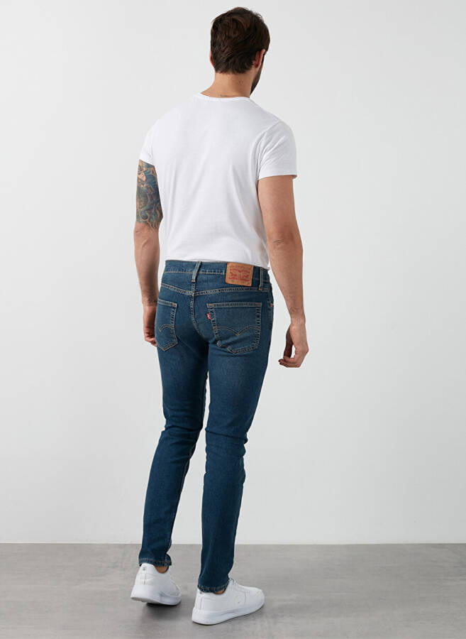 Levi's 512 Ko'k rangli erkaklar uchun oddiy o'tirishli Slim Tapered jinsi shimlari SLIM TAPER KIVRY COVE LOCAL - 11