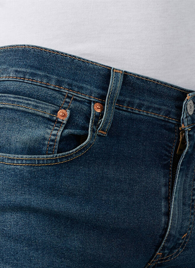 Levi's 512 Ko'k rangli erkaklar uchun oddiy o'tirishli Slim Tapered jinsi shimlari SLIM TAPER KIVRY COVE LOCAL - 12