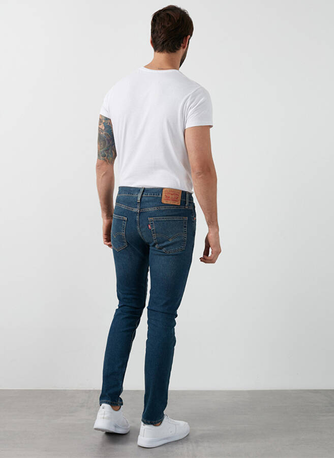 Levi's 512 Ko'k rangli erkaklar uchun oddiy o'tirishli Slim Tapered jinsi shimlari SLIM TAPER KIVRY COVE LOCAL - 5