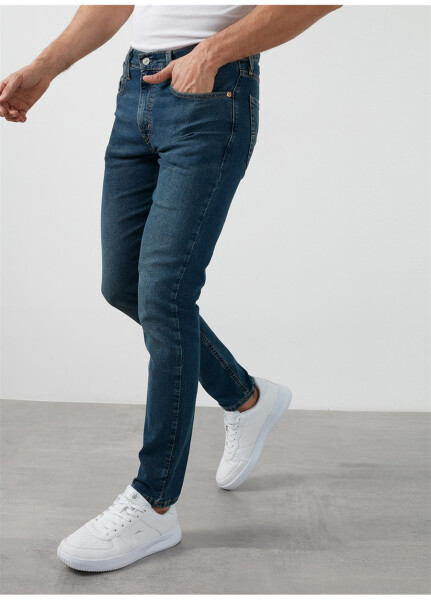 Levi's 512 Ko'k rangli erkaklar uchun oddiy o'tirishli Slim Tapered jinsi shimlari SLIM TAPER KIVRY COVE LOCAL - 13