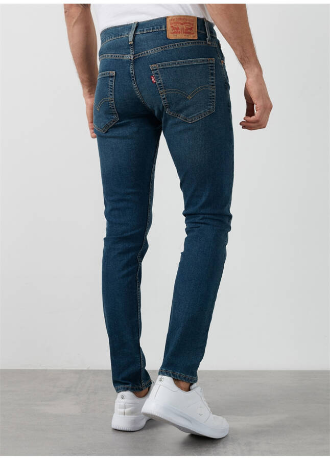 Levi's 512 Ko'k rangli erkaklar uchun oddiy o'tirishli Slim Tapered jinsi shimlari SLIM TAPER KIVRY COVE LOCAL - 14