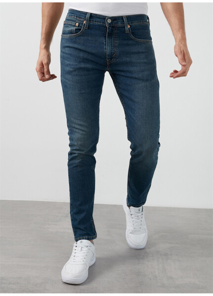 Levi's 512 Ko'k rangli erkaklar uchun oddiy o'tirishli Slim Tapered jinsi shimlari SLIM TAPER KIVRY COVE LOCAL - 15