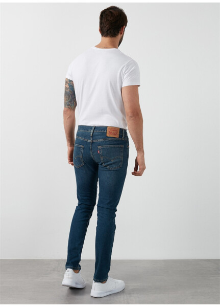 Levi's 512 Ko'k rangli erkaklar uchun oddiy o'tirishli Slim Tapered jinsi shimlari SLIM TAPER KIVRY COVE LOCAL - 17