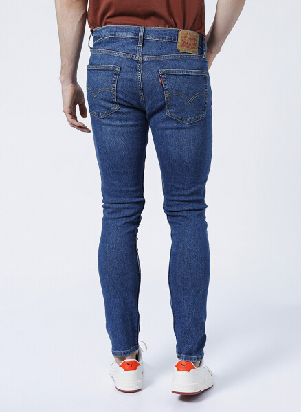 Levis 512 Koyu Lacivert Erkek Normal Bel Slim Fit Denim Pantolon - 4