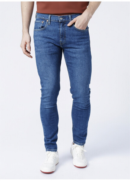 Levis 512 Koyu Lacivert Erkek Normal Bel Slim Fit Denim Pantolon - 6