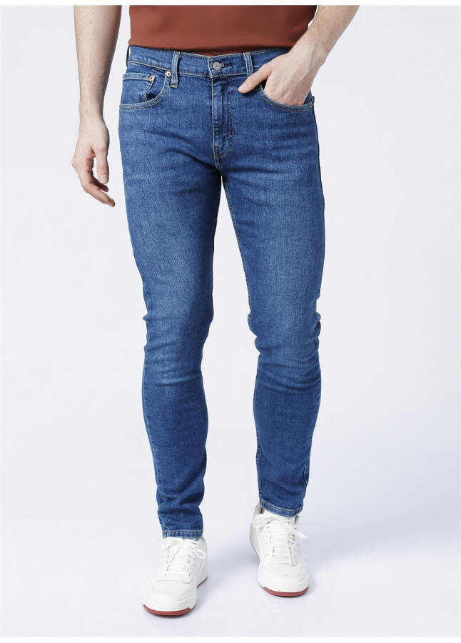 Levis 512 Koyu Lacivert Erkek Normal Bel Slim Fit Denim Pantolon - 6