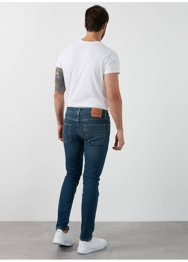 Levi's 512 Lacivert Erkek Normal Bel Dar Denim Pantolon SLIM TAPER KIVRY COVE LOCAL - 17