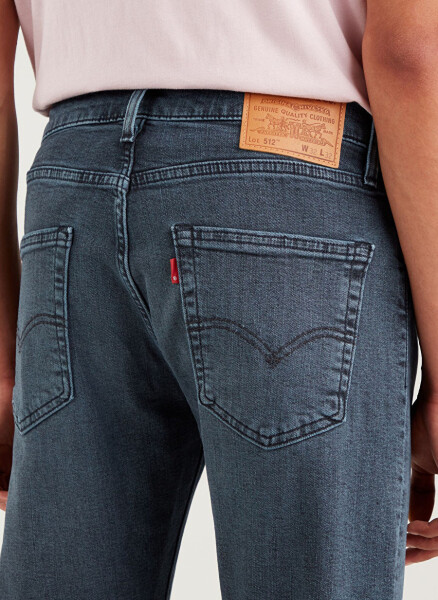 Levi's 512 Qora Erkaklar uchun Slim Fit Jinsi Shimlar - 3