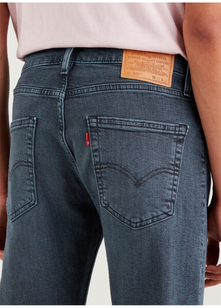 Levi's 512 Qora Erkaklar uchun Slim Fit Jinsi Shimlar - 15